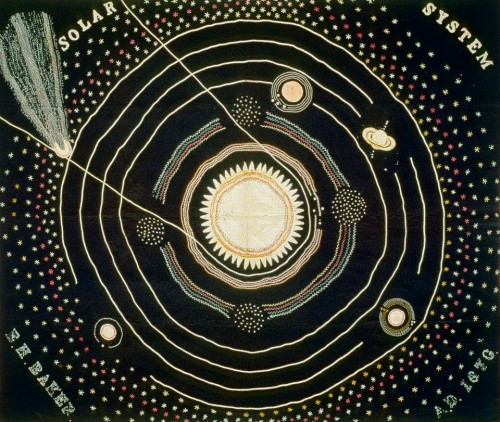 Ellen Harding Baker. Solar System Quilt. 1876