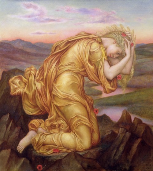 Demeter Mourning for Persephone by Evelyn de Morgan 1906